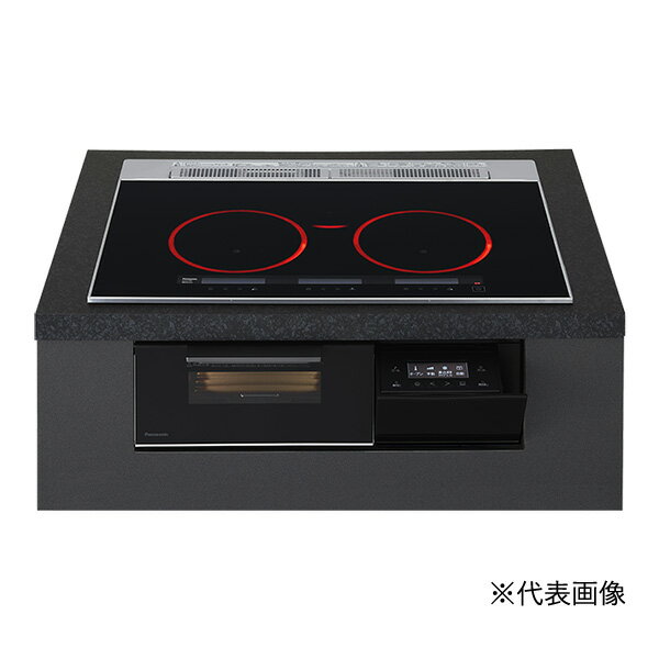 βパナソニック IHクッキングヒーター【KZ-A1T7K】Aシリーズ 3口IH 幅75cm ラクッキングリル 鉄・ステンレス対応 ジェットブラック/ブラック