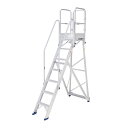 ####Ξピカコーポレイション/PiCa 【DWR-210A09H】折りたたみ式 作業台 DWR 天板の高さ2.10m 段数7 手すり高さ900mm