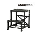 ####Ξピカコーポレイション/PiCa 【FG-256Cbk】作業台 FG-bk BLACK EDITION 天板の高さ0.60m 2段 500×400mm 組立式