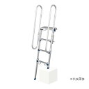 ####Ξピカコーポレイション/PiCa 【DXF-S14TEA】トラック昇降ステップ 手すり付き DXF-TE 天板の高さ1.02~1.45m 天板寸法160×427mm 4段 受注生産