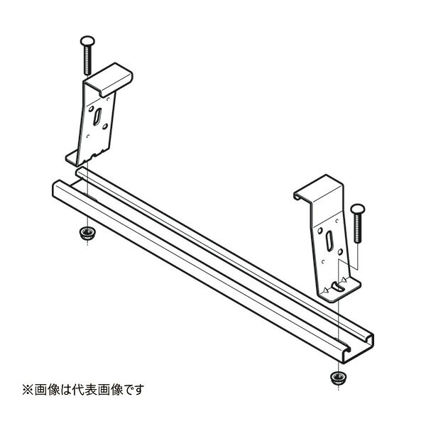 ▲Яネグロス電工 【SD-CVCQB100】底板カバークランプ スーパーダイマ QRタイプ 適合ラック幅1000