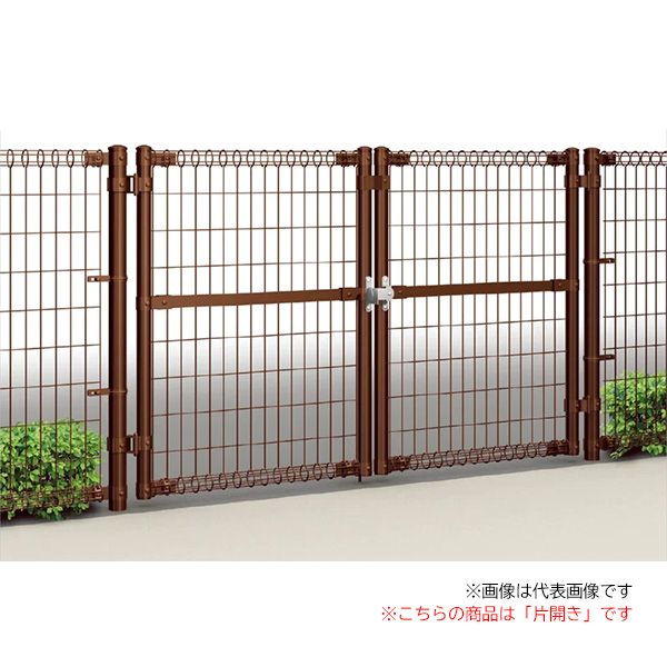 ●u.四国化成建材【PMSM1N-1018SBR】ブラウン プロメッシュ門扉1型 片開き 920×1,800mm