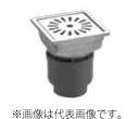 ###長谷川鋳工所 【SP-150】浴室用トラップ付排水溝ふた 浅型トラップ付 タイル150mm 長さ148mm×幅148mm 受注生産〔FA〕