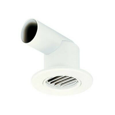 MAX/マックス 【JF90023】(ES-SML-1) 白 丸型給気グリル (風量調節機構付) エルボ・曲〔DF〕