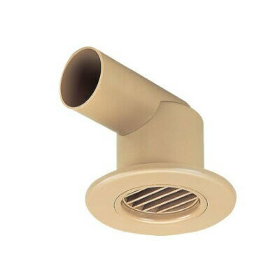 MAX/マックス 【JF90024】(ES-SML-2) 茶 丸型給気グリル (風量調節機構付) エルボ・曲〔DF〕