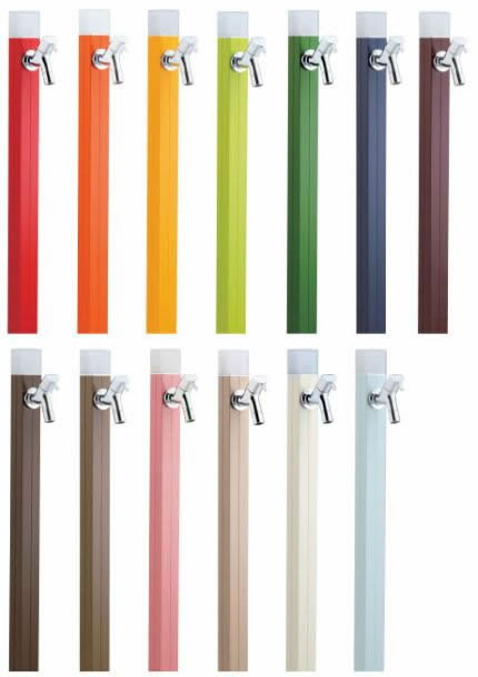 ‡‡‡竹村製作所 【D-40K-2013120】デザイン不凍水栓柱 アイスルージュ 専用蛇口付 呼び長さ1.2m〔FE〕