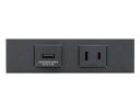 ###β神保電器 配線器具【KAG-2732SB】ソフトブラック NKシリーズ 家具・機器用 USBコンセント+コンセントセット (シボ加工品) 受注生産