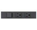 ###β神保電器 配線器具【KAG-3714SB】ソフトブラック NKシリーズ 家具・機器用 3路スイッチ+接地コンセント+接地コンセントセット (シボ加工品)...