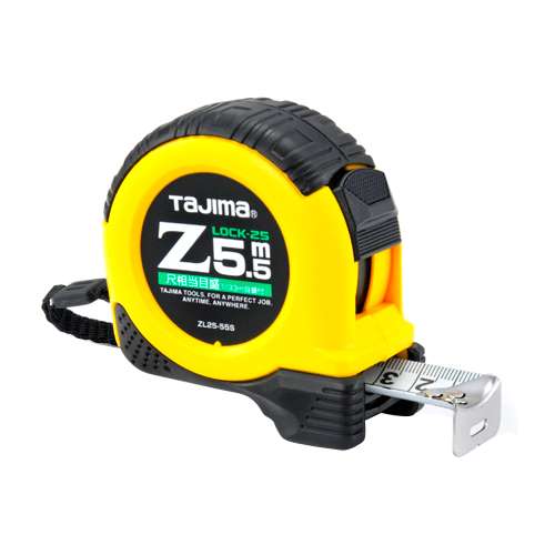 ∀タジマ/TAJIMA 【ZL25-55SCB】Zロック-25 5.5m 尺相当目盛付 一般測定用コンベックス (4975364026255)