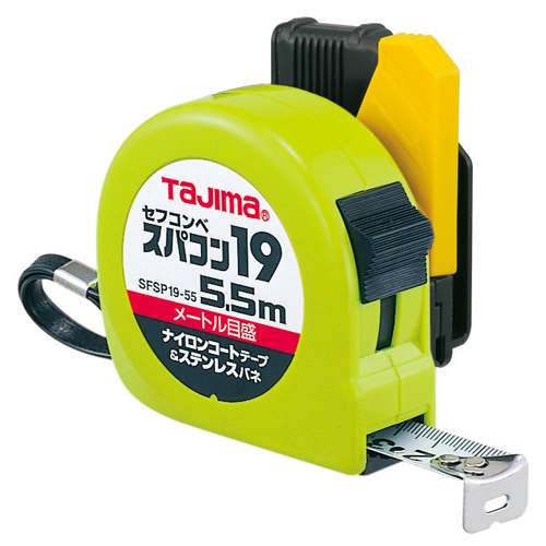 ∀タジマ/TAJIMA 【SFSP19-55BL】セフコンべ スパコン19 5.5m メートル目盛 一般測定用コンベックス (4975364026460)