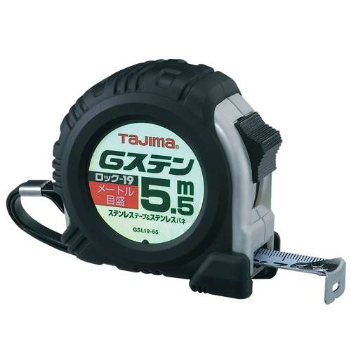 ∀タジマ/TAJIMA 【GSL-1955BL】Gステンロック-19 5.5m メートル目盛 一般測定用コンベックス (4975364026767)