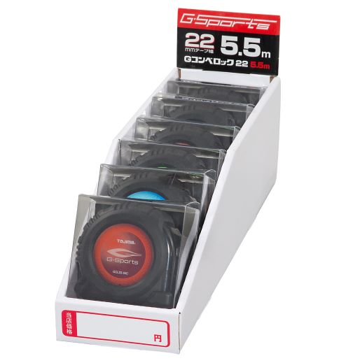 ∀タジマ/TAJIMA 【GCL22-55BCB】黒 Gコンベロック22-5.5m 一般測定用コンベックス (4975364028037)