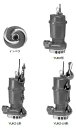 川本ポンプ【YUK2-506-0.4SLN】60Hz 雑排水水中ポンプ 2極 単相100V 0.4kW YUK2形〔GA〕(4)