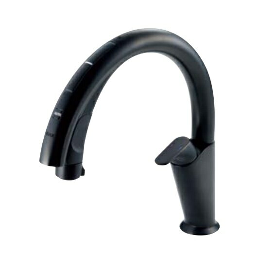 ≧INAX/LIXIL【JF-NA411S/SAB(JW)】キッチン用タッチレス水栓(浄水器ビルトイン型) ナビッシュハンズフリー ブラック 一般地用〔GE〕のサムネイル