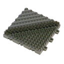 ####u.ミヅシマ工業 【402-1710】ブラシマットA 本体 グレー 150×150mm