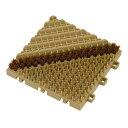 ####u.ミヅシマ工業 【402-1720】ブラシマットA 本体 ベージュ 150×150mm
