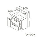 在庫状況：受注生産品(詳しくはお問い合わせください) ※こちらの商品はメーカー直送品となります。※こちらの商品は代引きでのお取り扱いはできません。ご入金確認後のお手配です。 ●画像は代表型番のイメージになります。型番通りの手配になりますので（色・形等）確認の上ご注文下さい。 3Wayキャビネット水栓タイプ：F1 扉：ミドルクラス ドア枠回避：左側回避+体重計収納あり ●洗面ボウル一体カウンター 実容量：12L 人工大理石製（不飽和ポリエステル系樹脂）カラー：ホワイト ●止水栓 ※止水栓は付属していませんので、別売品をご購入ください。 ●排水栓 ヘアキャッチャー付き ワンプッシュ排水栓 ●排水トラップ 水抜き付ハード管 防臭栓付き 床排水用 ※壁排水の場合は、別途、壁排水管LO95をお手配ください。 ●キャビネット 底板点検口付き ※形状などの詳細はメーカーの商品図面等をご確認ください。LDSFA090BDADN1