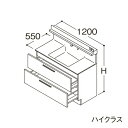 ###TOTO 【LDSFB120BCJDS1】洗面化粧台 ハイクラス オクターブ 2段引き出し 回避なし+体重計収納あり カウンター高さ800mm 間口1200mm 寒冷地 受注約1週〔GA〕(4)