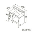 ###TOTO 【LDSFB120BJGDS1】洗面化粧台 ミドルクラス オクターブ 片引き出し 回避なし カウンター高さ800mm 間口1200mm 寒冷地 受注生産〔GA〕(4)