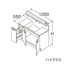 ###TOTO 【LDSFB120AJADS1】洗面化粧台 ハイクラス オクターブ 片引き出し 左側回避+体重計収納あり カウンター高さ750mm 間口1200...