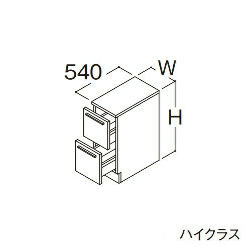 ###TOTO 【LBFB025AKG1】フロアキャビネット ハイクラス オクターブ カウンター高さ750mm 間口250mm 受注約1週〔GA〕