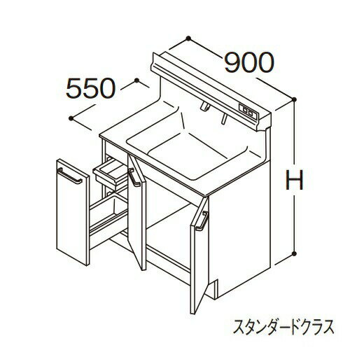 ###TOTO yLDSFS090CJLDS1Azʉϑ X^_[h IN^[uLite Јo  JE^[850mm Ԍ900mm n 󒍖1TkGAl