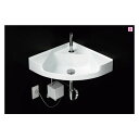###TOTO セット品番【MLRA50B#NW1+TLE26SS1A】壁掛洗面器 カウンター一体形 ホワイト 台付自動水栓(単水栓・AC100V) アクアオー...