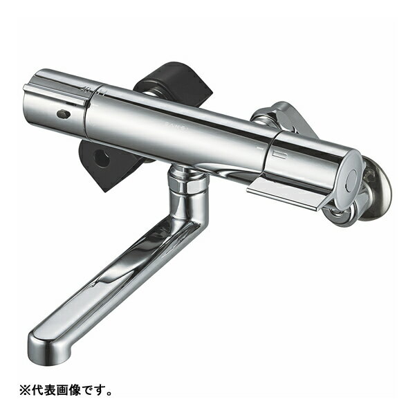 ∠三栄水栓/SANEI 水栓金具【K18CK】サーモ混合栓 クロム 寒冷地用〔GA〕