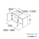 ###TOTO 【LDSLA120BE3PN2】洗面化粧台 PG2 エスクアLS 片寄せボウルプラン 右寄せ 回避なし 2枚扉 カウンター高さ800 間口1000〜1200 一般地 受注約2週〔GD〕