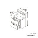 在庫状況：受注生産品(納期約1週間) ※こちらの商品はメーカー直送品となります。※こちらの商品は代引きでのお取り扱いはできません。ご入金確認後のお手配です。 ●画像は代表型番のイメージになります。型番通りの手配になりますので（色・形等）確認の上ご注文下さい。 扉カラー：ハイクラス 水栓金具：F3 タッチレスお掃除ラクラク水栓（自動吐水） ドア枠回避：回避なし+体重計収納あり ●洗面ボウル一体カウンター 実容量：12L 人工大理石製（不飽和ポリエステル系樹脂） カラー：ホワイト ●止水栓 ※止水栓は付属していませんので、別売品をご購入ください。 ●排水栓 ヘアキャッチャー付き ワンプッシュ排水栓 ●排水トラップ 水抜き付ハード管 防臭栓付き 床排水用 ※壁排水の場合は、別途、壁排水管LO95をお手配ください。 ●キャビネット 底板点検口付き（旧品番 LDSFB075BCJBN1）