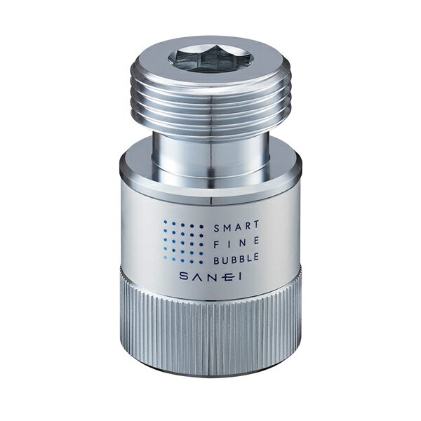 三栄水栓/SANEI 【PM100-20】FB洗濯機用アダプター ウルトラファインバブル〔▽〕