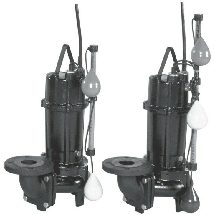 ●エバラ/荏原【80DV2A6.75A+80DV2J6.75A】汚水用ボルテックス水中ポンプ DV2A型+DV2J型セット 三相 60Hz〔GA〕