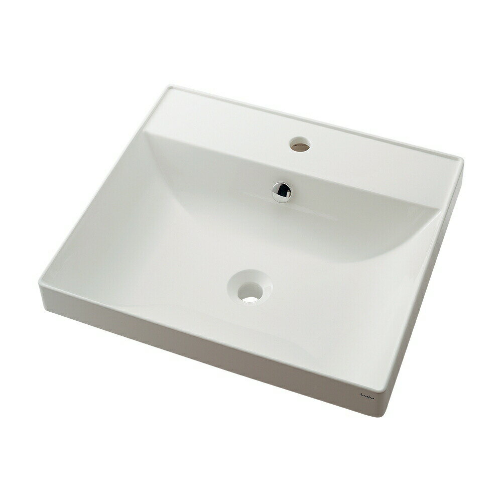 ###カクダイ【493-182】角型洗面器 1ホール〔GB〕