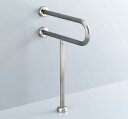 ####INAX/LIXIL【KF-525S60J】大便器用手すり(壁床固定式) ステンレスタイプ 長さ600mm 受注約3週〔IC〕