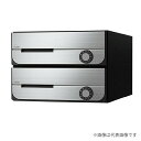 ####u.ナスタ/Nasta【KS-MB5202PU-2L】ポスト 前入前出 防滴タイプ 静音大型ダイヤル錠 戸数2