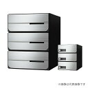 ####u.ナスタ/Nasta 【KS-MB6102PU-3R】ポスト 大型郵便物対応 前入後出 屋内タイプ 静音ラッチ錠 戸数3