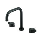 ###≧三栄水栓/SANEI 水栓金具【K5541N-MDP-13】ツーバルブ洗面混合栓(共用形) マットブラック 受注生産〔EA〕