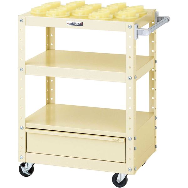 ●u.ヤマキン/山金工業【W6TCU-BM501-IV】ツーリングワゴン W600×D400サイズ 組立式