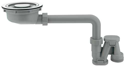 カクダイ【4526】流し台薄型トラップ〔GB〕