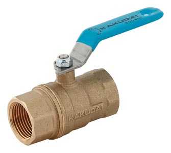 カクダイ【651-002-10】ボールバルブ(フルボア)〔GB〕