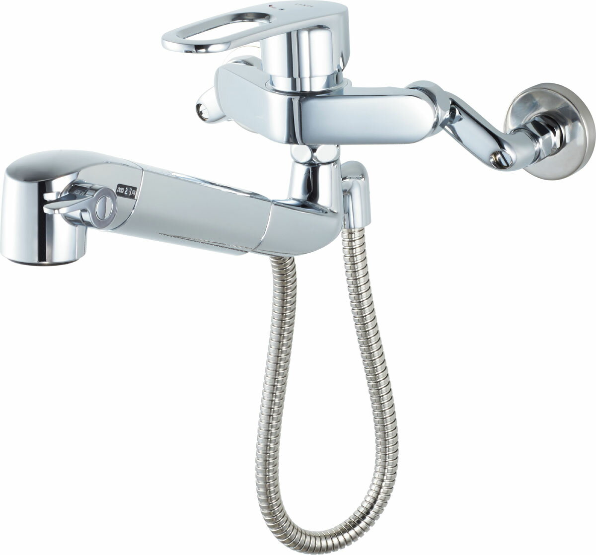 INAX/LIXIL 【JF-AH437SYZA(JW)】オールインワン浄水栓 浄水器内蔵シングルレバー混合水栓 壁付タイプ 回せるもん 一般地用〔IE〕のサムネイル