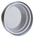 西邦工業【SN200TSBL】金網型10メッシュ 水切り付 低圧損外壁用ステンレス換気口 フラットグリル〔HF〕