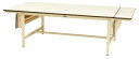 ####u.ヤマキン/山金工業【SWPHF-2490-II】ワークテーブル フラップタイプ 固定式 アイボリー 組立式