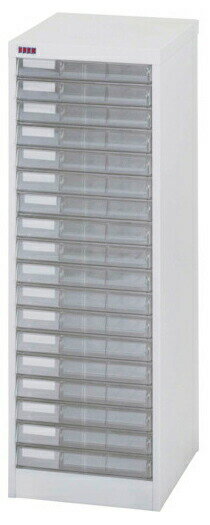 ●u.ヤマキン/山金工業【A4PT-118N】アレンジャー A4判プラスチック引出し 1列 浅型18段 完成品