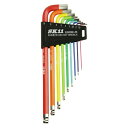 ∀藤原産業 【SLBW09EL-RB】SK11 レインボー六角棒レンチセット (4977292209366)