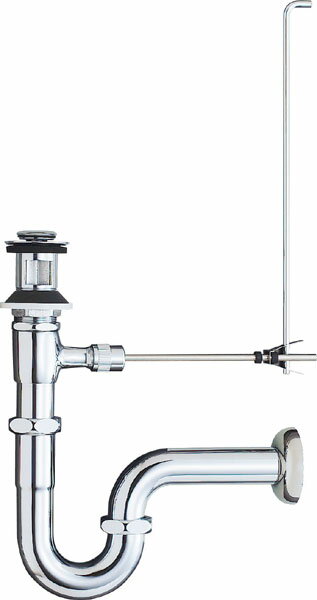 INAX/LIXIL 排水金具（ポップアップ式・呼び径32mm）【LF-275PA】ポップアップ式、壁排水Pトラップ〔IE〕