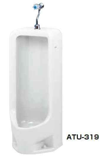 ●ネポン 小便器【ATU-319】デラックスホワイト プリティーナ レギュラーサイズ 和式便器 カラン水栓 300シリーズ パンタロン方式 〔FA〕