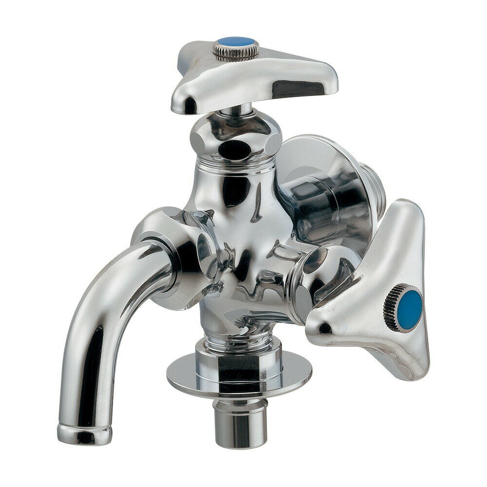 カクダイ 【704-121-13】洗濯機用双口水栓〔GB〕