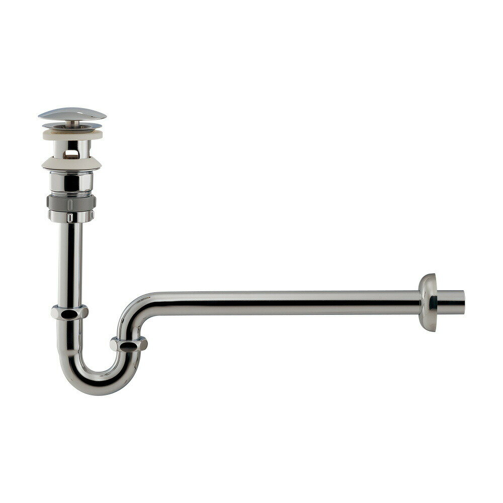 カクダイ 【432-522-25】横穴つきPトラップ(化粧キャップつき)〔GB〕