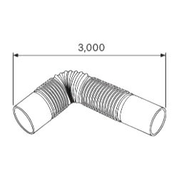 ●♪ノーリツ 関連部材【0503096】給気ホース φ49用 L3000